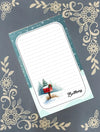 Personalized Red Winter Mailbox, Letters to Santa, Christmas Mail, Christmas, Holiday, Notepad Stationery