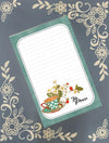 Personalized "Tea Please" Tea Cup Notepad | Custom Teal Stationery