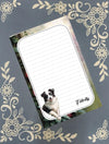 Personalized Dog, Border Collie, Notepad Stationery