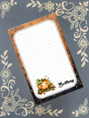 Personalized Pumpkin, Pumpkin Patch, Halloween, Notepad Stationery
