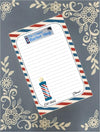 Personalized Barber Shop, Notepad Stationery