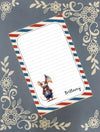 Personalized USA Mouse 3, American Flag, Notepad Stationery