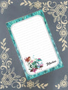 Personalized Mermaid Notepad Stationery