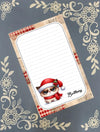 Personalized Grumpy Cat Christmas, Winter, Holiday, Notepad Stationery