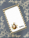 Personalized Happy New Year, Adorable Bee, Notepad Stationery