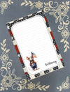Personalized USA Mouse 2, American Flag, Notepad Stationery
