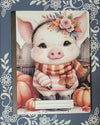 Pig, Fall Pig 1 Covered Notebook