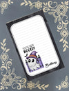 Personalized You've Been Booed, Ghost, Purple, Halloween, Notepad Stationery