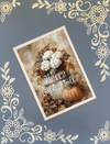 Happy Fall Y'all, Happy Birthday, Hydrangeas, Pumpkin, Autumn Greeting Card Bundle, 5x7 with Envelopes