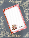 Personalized Valentine's, I Otter Love You, Love, Notepad Stationery