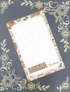 Personalized Momma or Mama Gingerbread, Gingerbread Man, Gingerbread Cookie, Winter, Holiday, Notepad Stationery