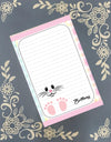 Personalized Easter Bunny Face and Feet, Notepad Stationery