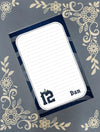Personalized Seahawks Football, 12's, Seattle, Notepad Stationery