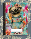 Fancy Pug Playful Covered Notebook