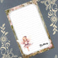 Personalized Spring Fairy Pink, Autumn, Notepad Stationery