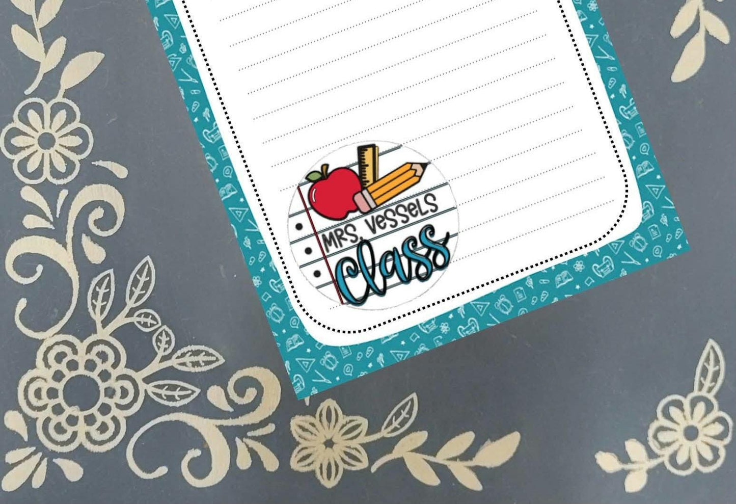 Personalized Teacher #2, Notepad Stationery