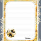 Personalized Bee & Sunflower Stationery Kit | Pen Pal Letter Set