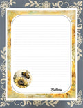 Personalized Bee & Sunflower Stationery Kit | Pen Pal Letter Set