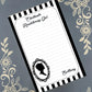 Personalized Pride & Prejudice, Obstinate Headstrong Girl, Elizabeth Bennett, Polka Dot, Notepad Stationery