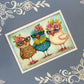 Fancy Chickens, Greeting Card Bundle, 5x7 with Envelopes