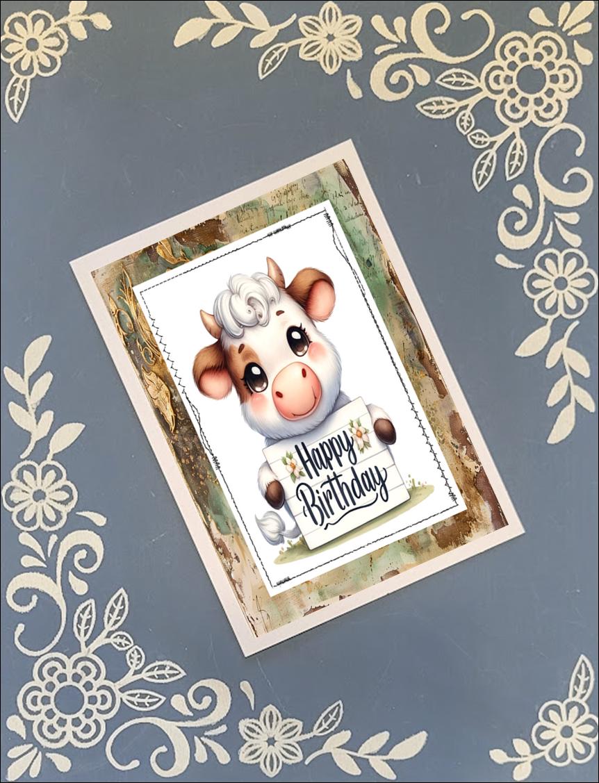 Cute Happy Birthday Animals 1, Greeting Card Bundle