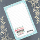 Personalized Amazon, Here Comes Amazon..., Prime, Christmas, Winter, Holiday, Notepad Stationery