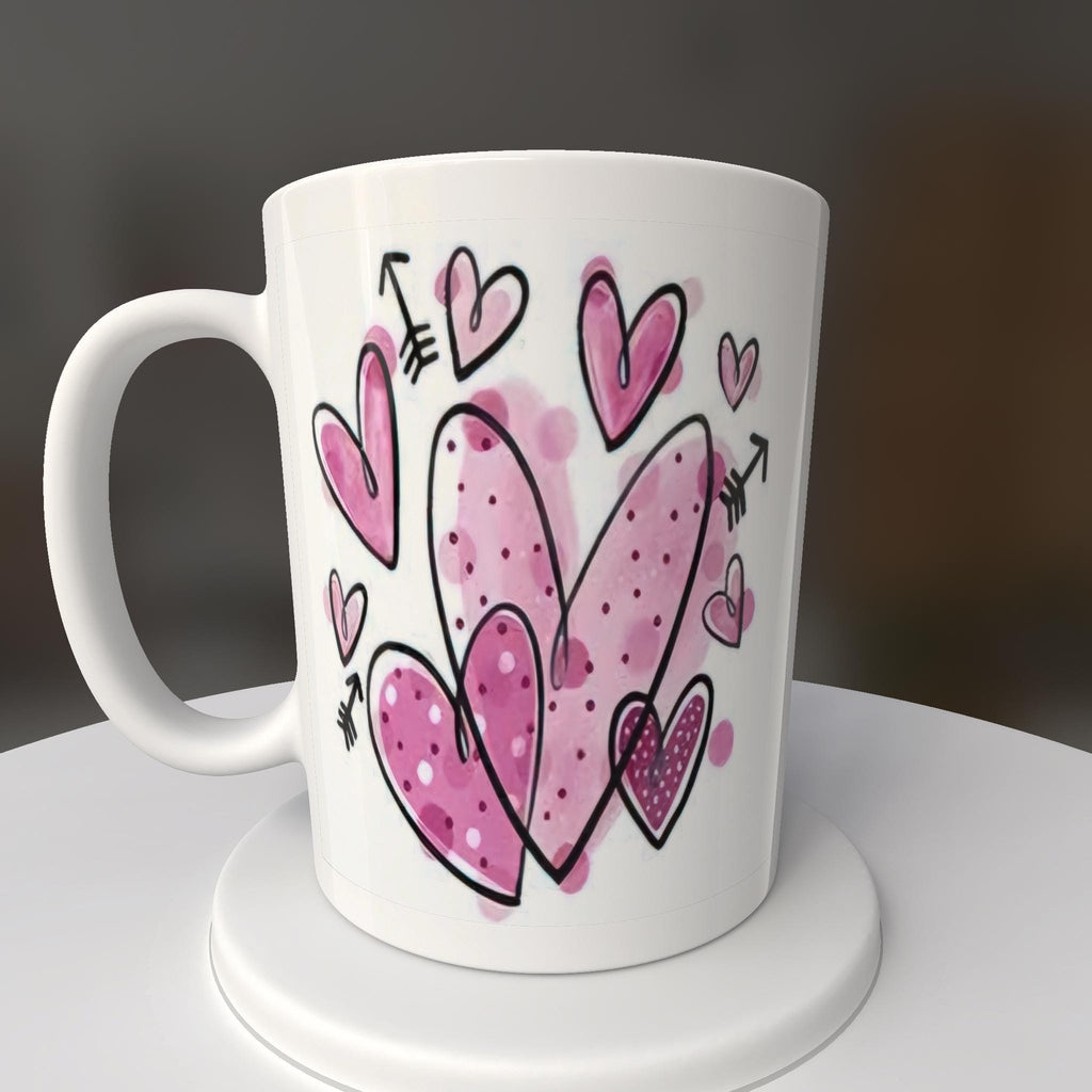 Valentines, Hearts, Mug or Tumbler