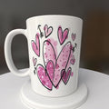 Valentines, Hearts, Mug or Tumbler