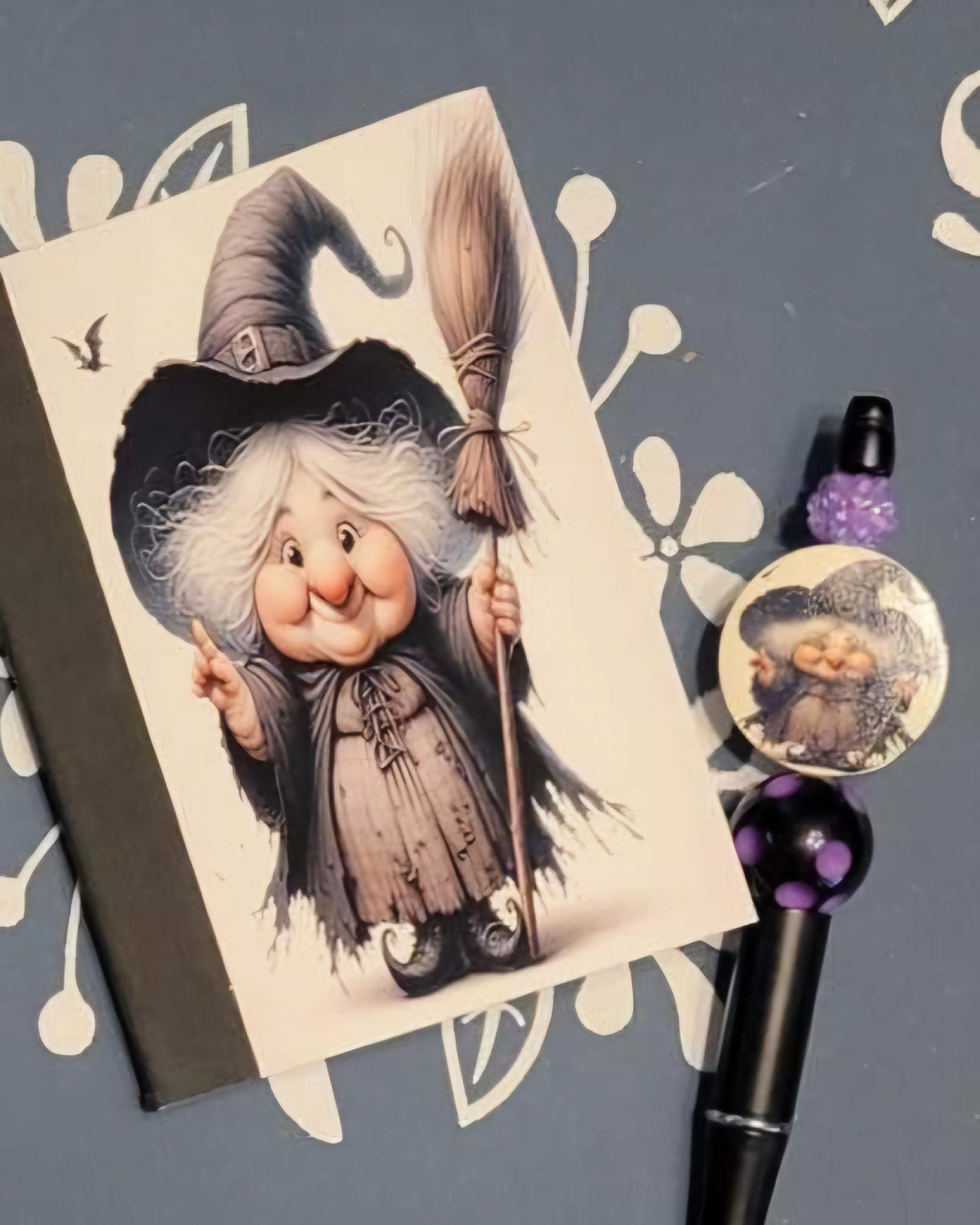 Witch, Old Witch Covered Notebook