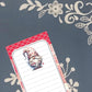 Valentines, Gnome, Hearts, Magnet Notepad List Pad