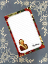 Personalized Mrs. Claus, Santa, Christmas, Winter, Holiday, Notepad Stationery