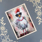 Chicken Greeting Card Bundle, Snail Mail Stationery, 5x7 with Envelopes