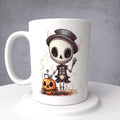 Skeleton with a Pumpkin Mug or Tumbler