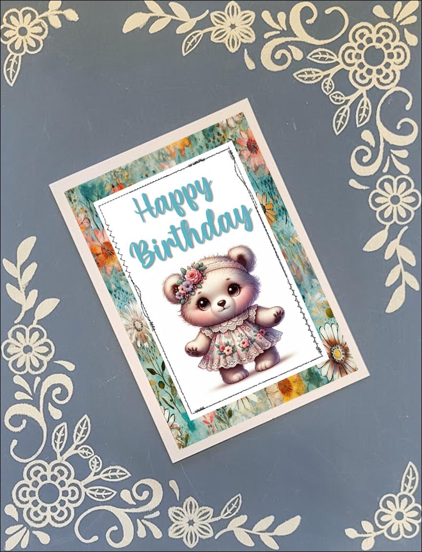 Cute Happy Birthday Animals 1, Greeting Card Bundle