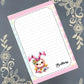 Personalized Easter Chick with Bunny Ears, Notepad Stationery