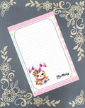 Personalized Easter Chick with Bunny Ears, Notepad Stationery