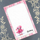 Personalized Flamingo, Christmas, Winter, Holiday, Notepad Stationery