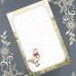 Personalized Goose with a Bow on the Farm, Notepad Stationery