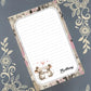 Personalized Valentine's, Will You Be Mine Mice, Love, Notepad Stationery