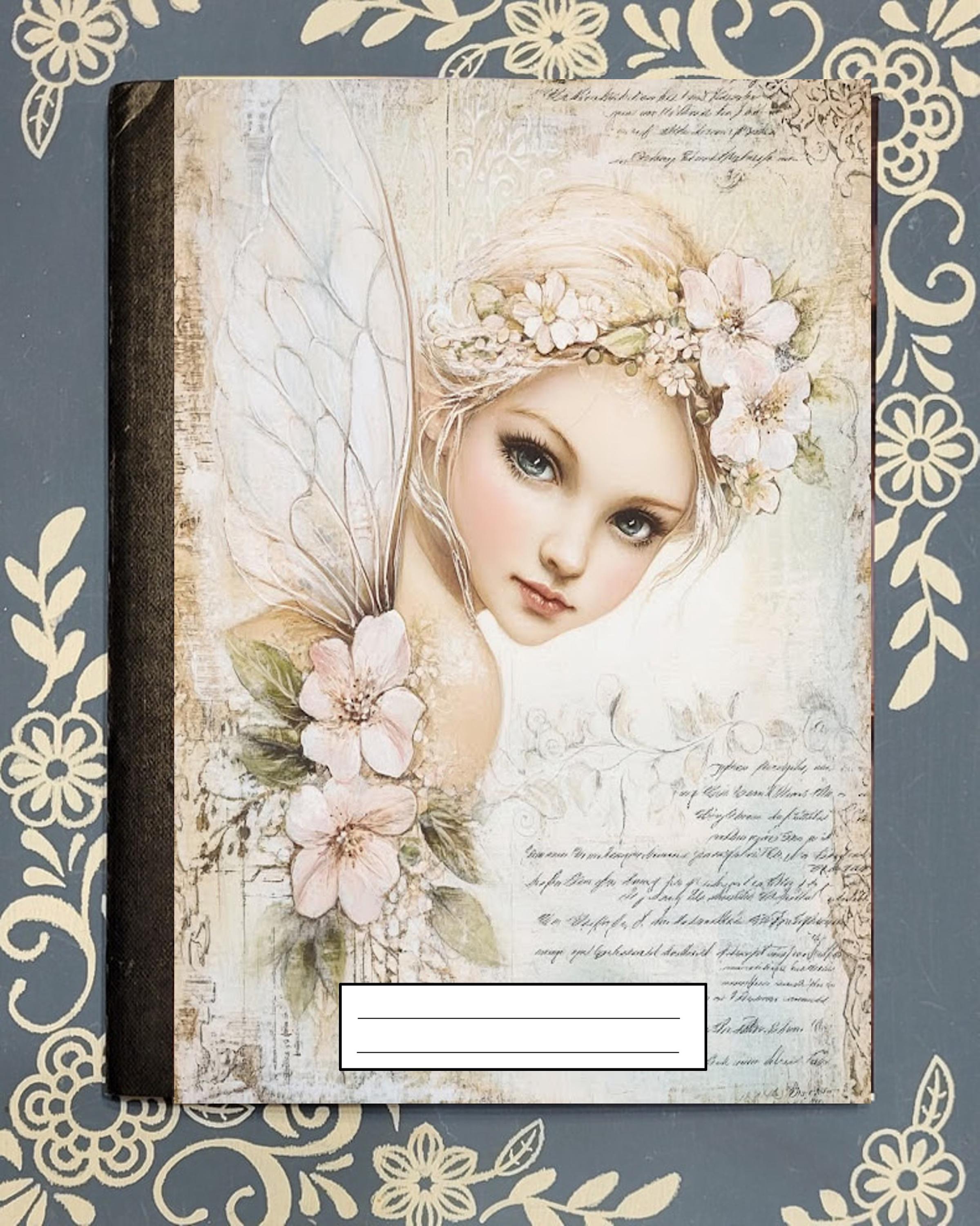 Fairy, Pastel Woodland Fairy 2, Covered Notebook