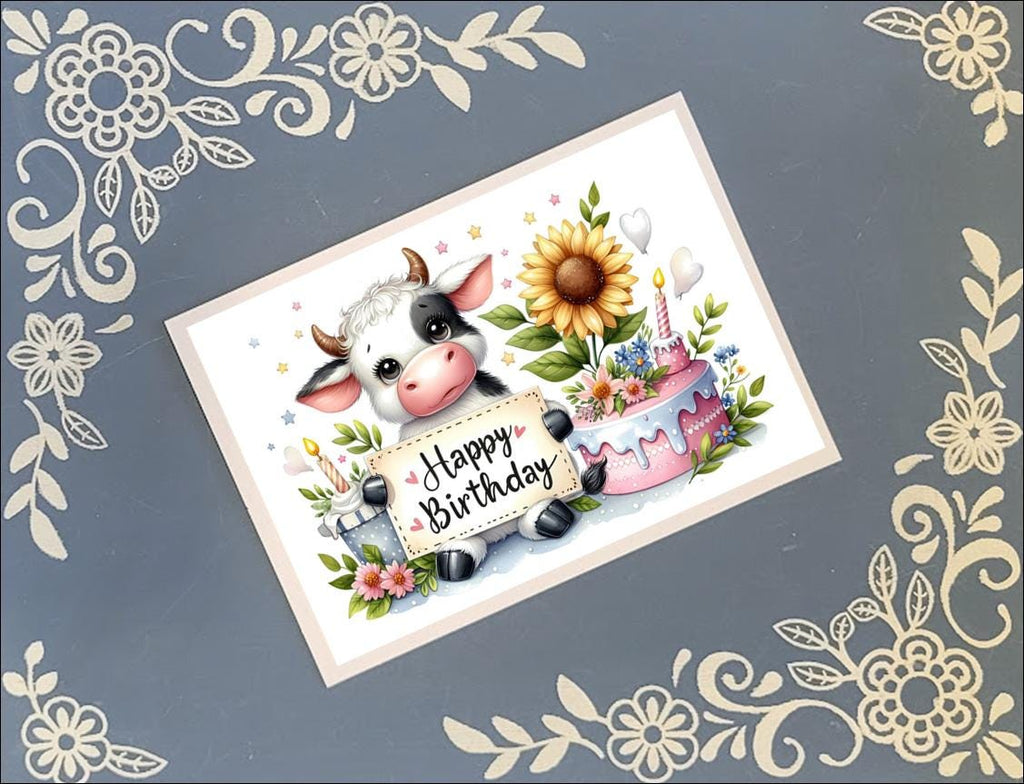 Cute Happy Birthday Animals 1, Greeting Card Bundle