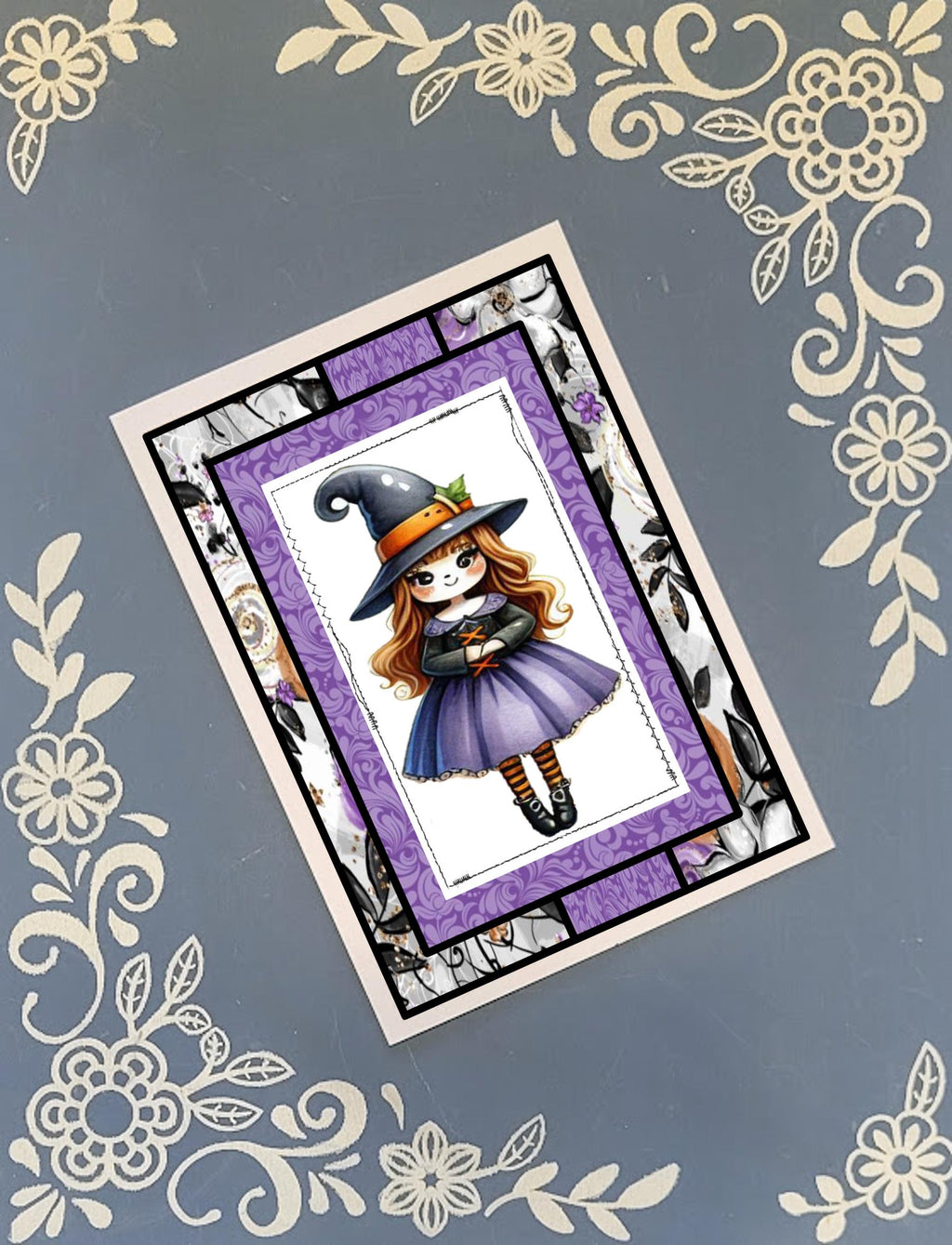 Witches Greeting Card Bundle, Halloween, 5x7 with Envelopes