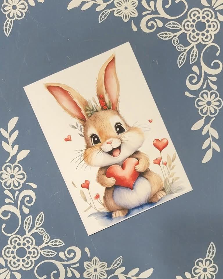Valentine's Animal Greeting Card Bundle