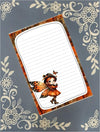Personalized Fairy, Autumn Fall Fairy Notepad Stationery