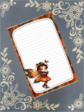 Personalized Fairy, Autumn Fall Fairy Notepad Stationery
