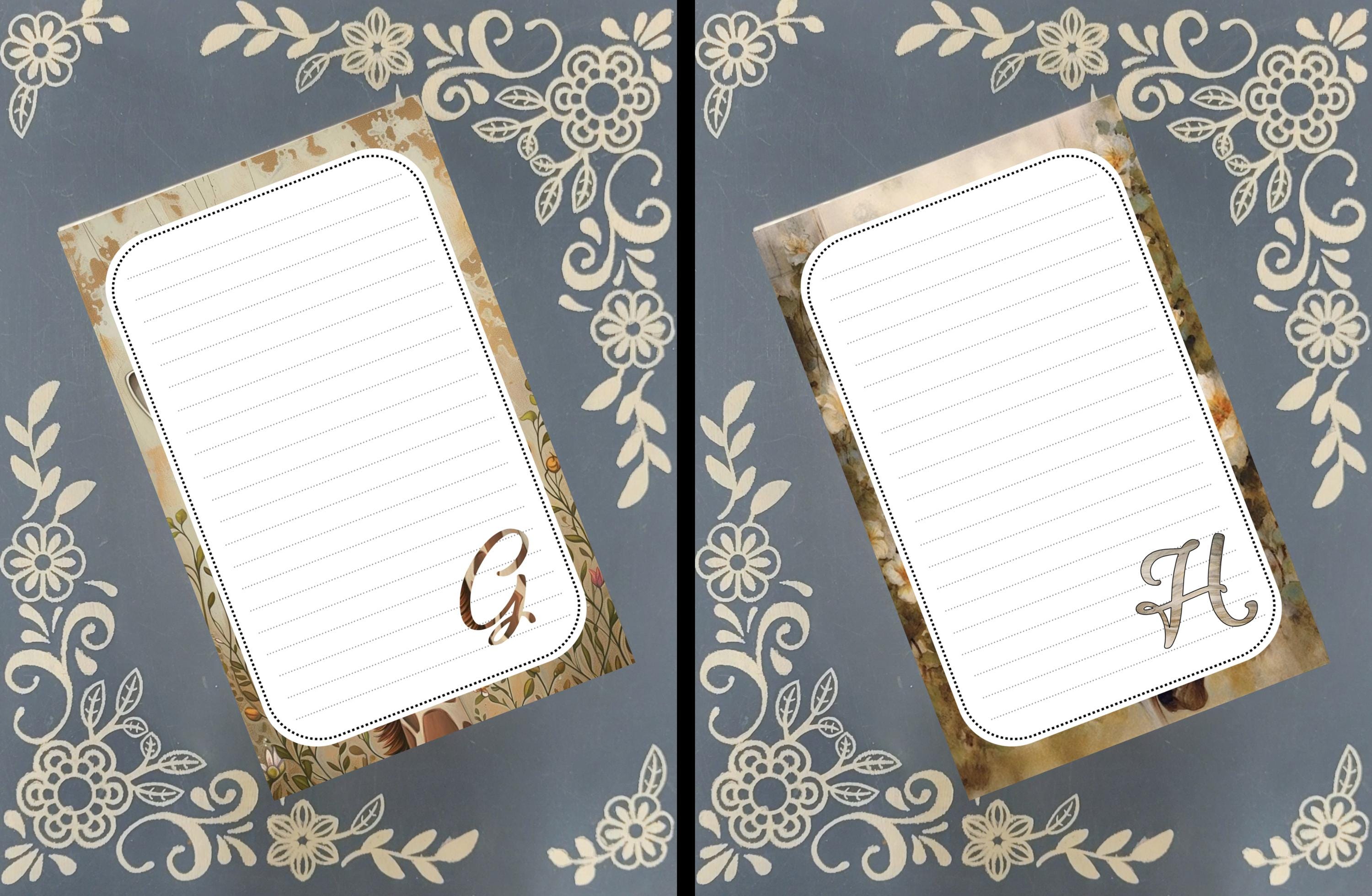 Personalized ABC Animal Notepad, Monogram Stationery