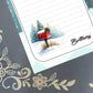 Personalized Red Winter Mailbox, Letters to Santa, Christmas Mail, Christmas, Holiday, Notepad Stationery