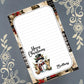 Personalized Snowman, Merry Christmas, Joy, Winter, Holiday, Christmas, Notepad Stationery
