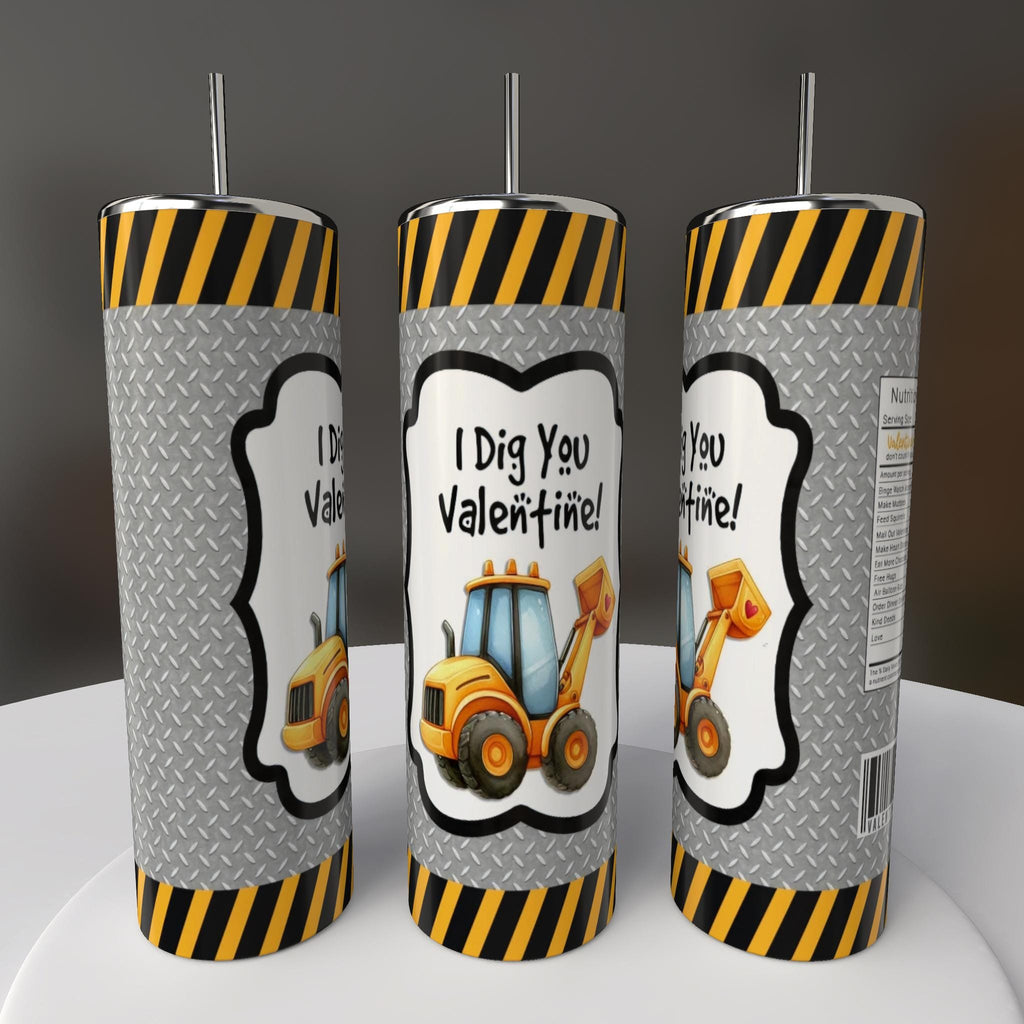Valentines, I Dig You, Construction, Mug or Tumbler
