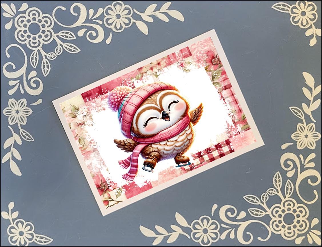 Christmas, Animals, Greeting Card Bundle, 5x7 with Envelopes